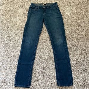 PAIGE Jeans Peg Skinny Mid Rise Dark Wash 26